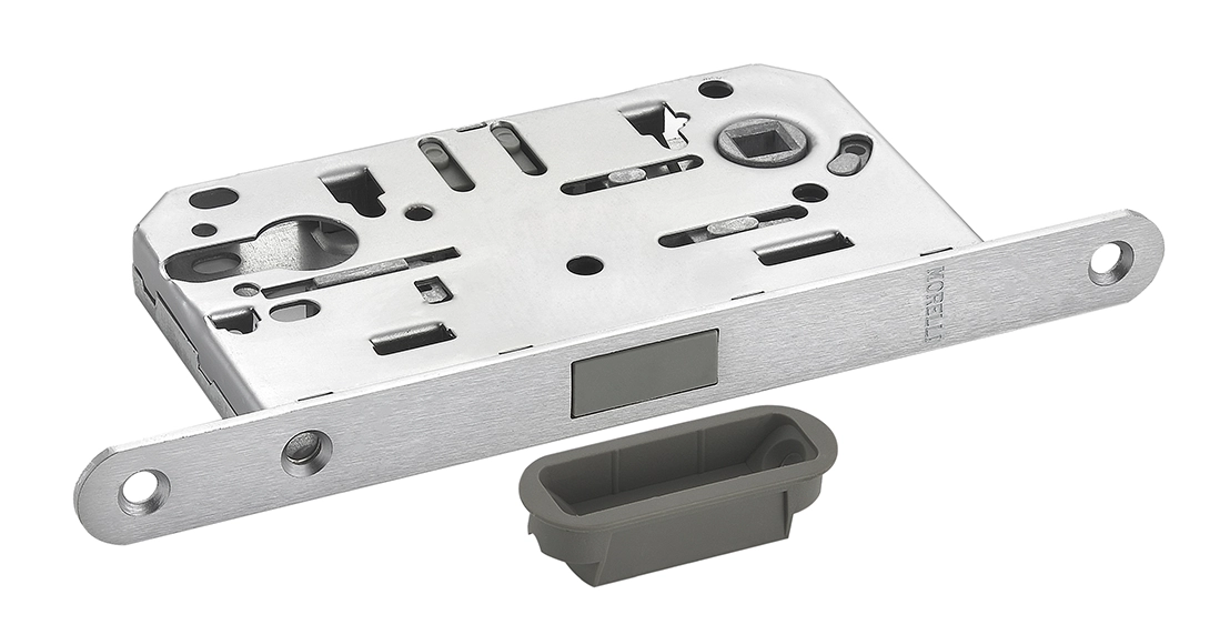 Защелка межкомнатная M1885 SSC магнитная под цилиндр, цвет суперматовый хром фото 2 Защелка межкомнатная M1885 SSC магнитная под цилиндр, цвет суперматовый хром фото купить в Новосибирске