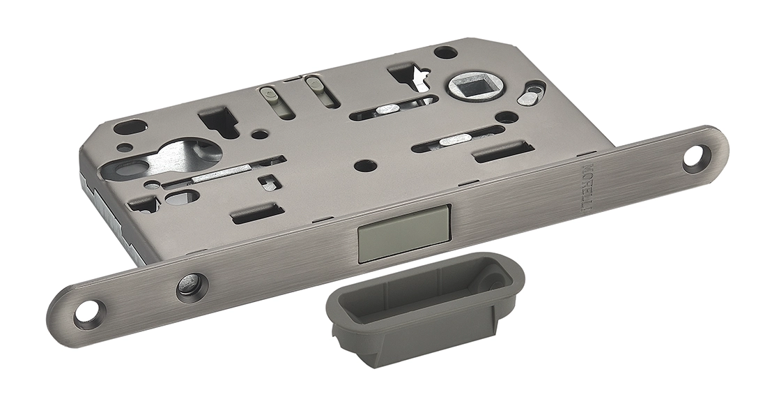 Защелка межкомнатная M1885 GR магнитная под цилиндр, цвет графит фото 2 Защелка межкомнатная M1885 GR магнитная под цилиндр, цвет графит фото купить в Новосибирске