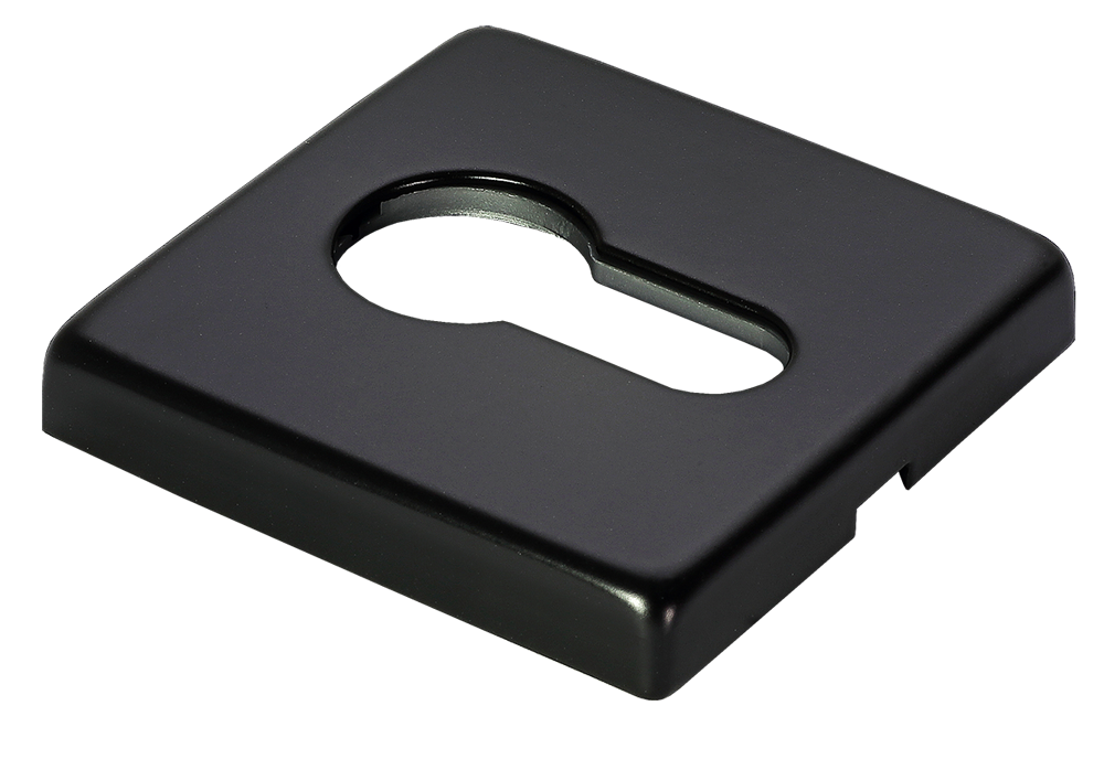 Накладка под евроцилиндр LUX-KH-S5 NERO-ST, цвет - черный soft-touch фото купить Новосибирск
