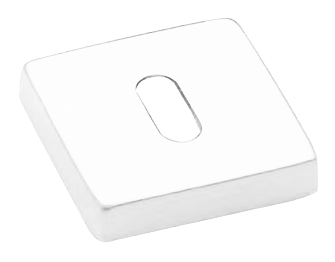 Накладка на ключевой цилиндр LUX-FK-S4 BIA на квадратной розетке под ключ буратино, цвет - белый фото купить Новосибирск
