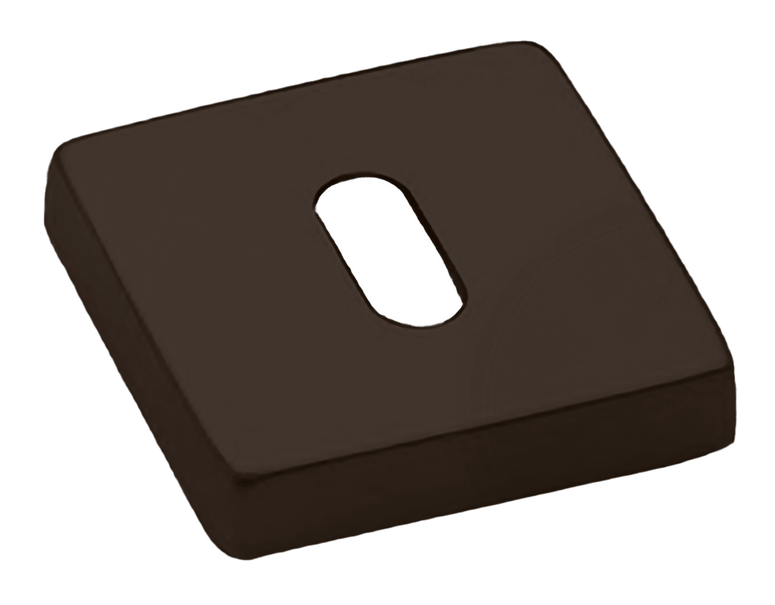 Накладка на ключевой цилиндр LUX-FK-S4 ANT на квадратной розетке под ключ буратино, цвет - антрацит фото купить Новосибирск