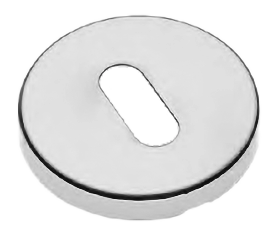 Накладка на ключевой цилиндр LUX-FK-R3 CRO на круглой розетке под ключ буратино, цвет - хром фото купить Новосибирск