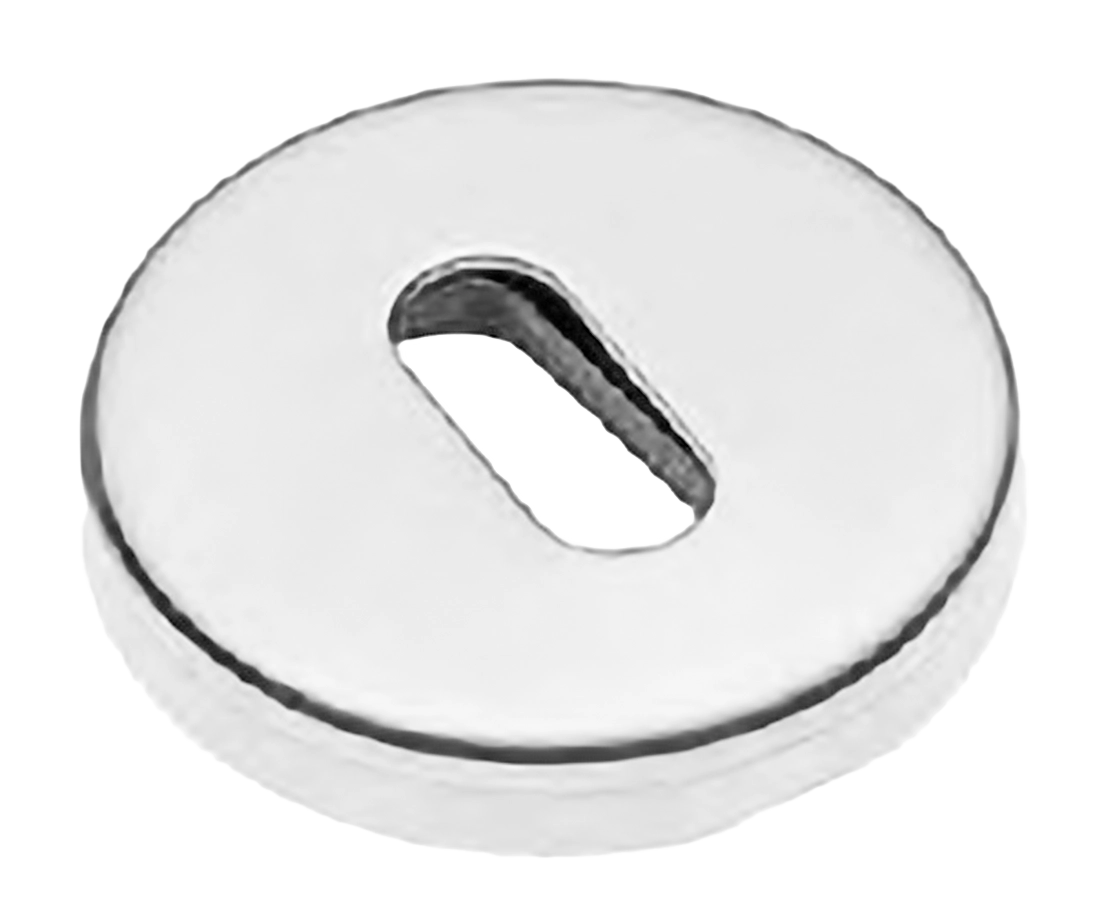 Накладка на ключевой цилиндр LUX-FK-R3-E BIA на круглой розетке под ключ буратино, цвет - белый фото купить Новосибирск