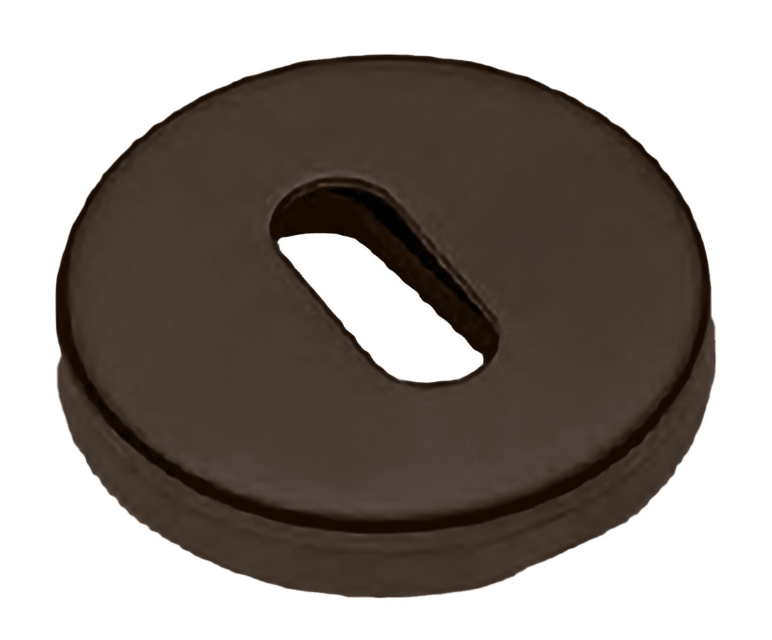 Накладка на ключевой цилиндр LUX-FK-R3-E ANT на круглой розетке под ключ буратино, цвет - антрацит фото купить Новосибирск