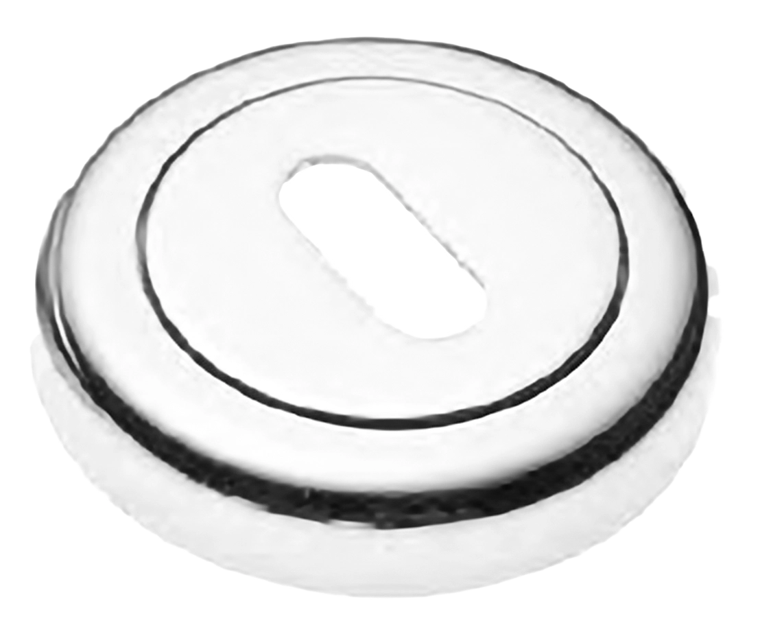 Накладка на ключевой цилиндр LUX-FK-R4 BIA на круглой розетке под ключ буратино, цвет - белый фото купить Новосибирск