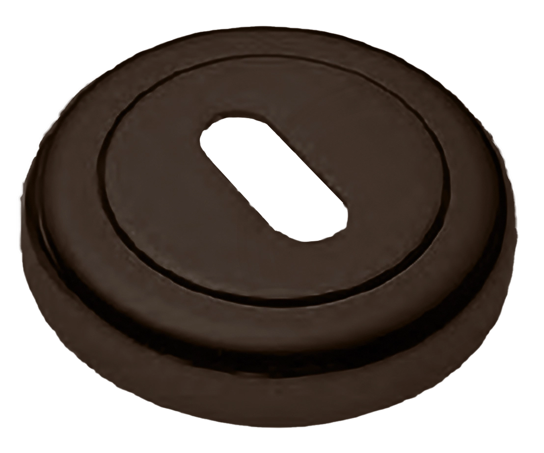 Накладка на ключевой цилиндр LUX-FK-R4 ANT на круглой розетке под ключ буратино, цвет - антрацит фото купить Новосибирск