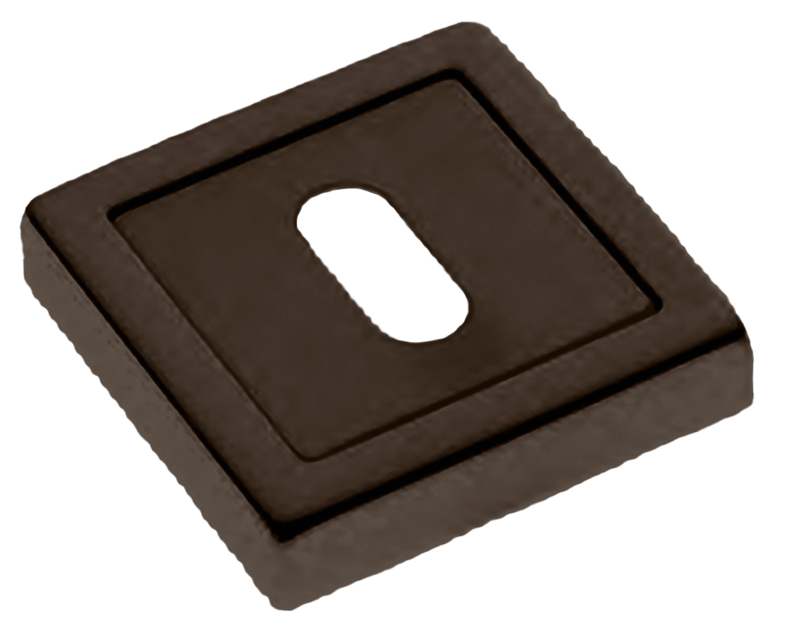 Накладка на ключевой цилиндр LUX-FK-S3 ANT на квадратной розетке под ключ буратино, цвет - антрацит фото купить Новосибирск