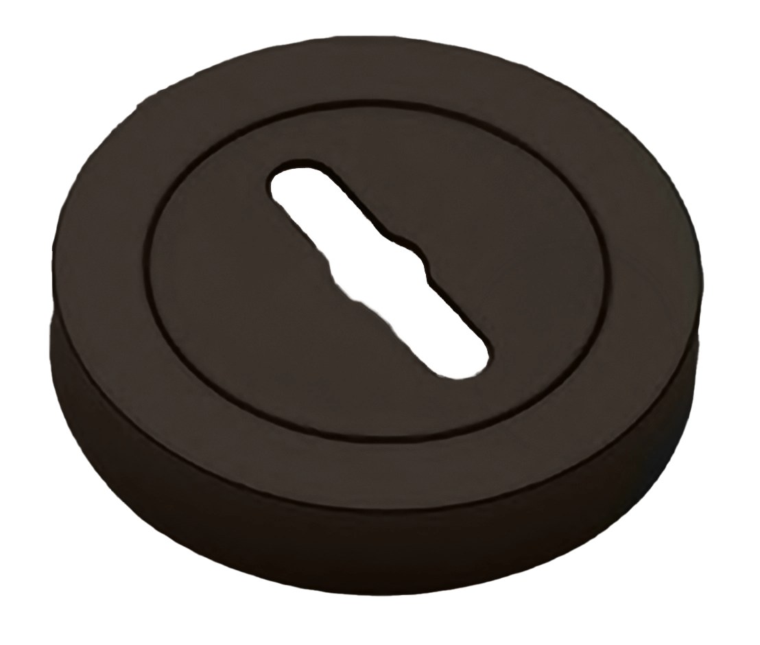 Накладка на ключевой цилиндр LUX-SK-R2 ANT на круглой розетке под сувальдный ключ, цвет - антрацит фото купить Новосибирск