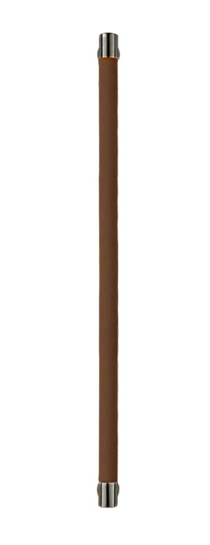 Ручка-скоба HIDE LEATHER PH/A ANT/TESTA DI MORO, цвет - антрацит/темно-коричневый фото купить Новосибирск