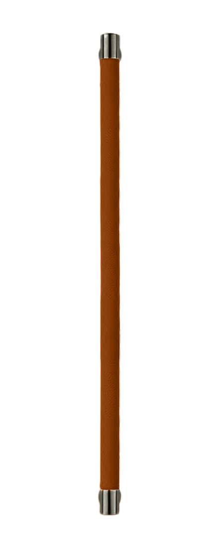 Ручка-скоба HIDE LEATHER PH/A ANT/CUOIO, цвет - антрацит/светло-коричневый фото купить Новосибирск