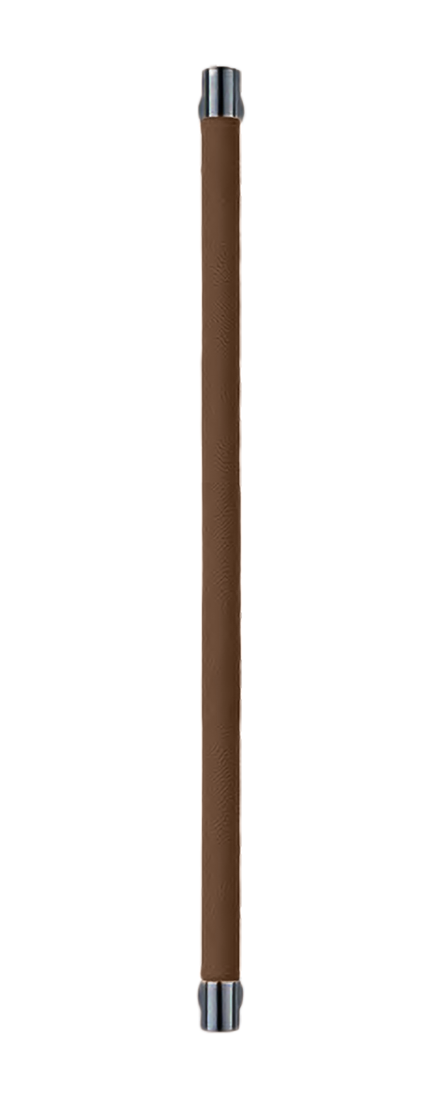 Ручка-скоба HIDE LEATHER PH/B NERO/TESTA DI MORO, цвет - черный/темно-коричневый фото купить Новосибирск