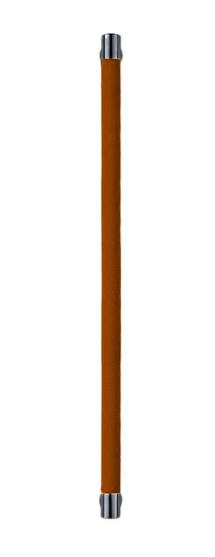 Ручка-скоба HIDE LEATHER PH/B NERO/CUOIO, цвет - черный/светло-коричневый фото купить Новосибирск