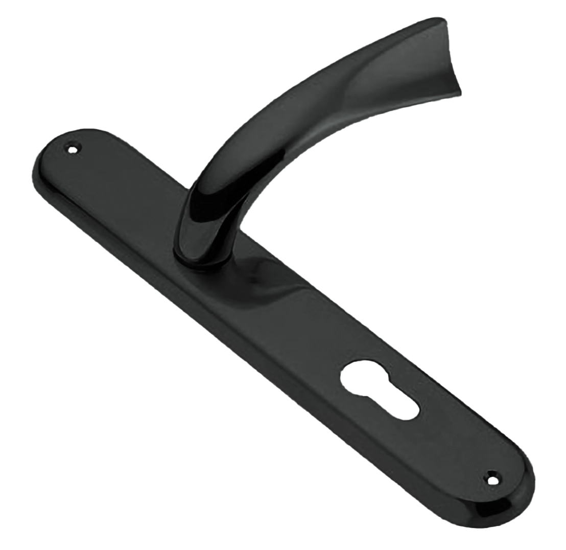 Ручка дверная на планке TENDER PL NIN, цвет черный никель, латунь фото купить в Новосибирске