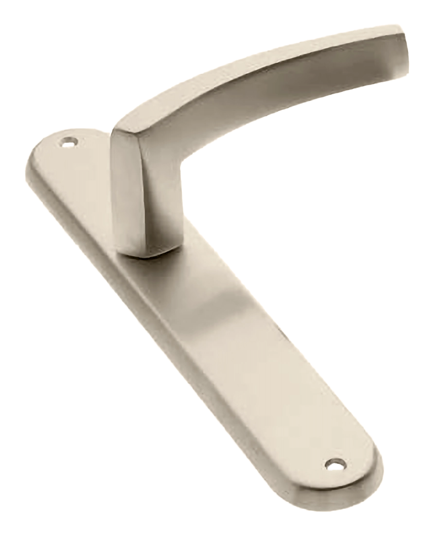 Ручка дверная на планке WIND PL NIS, цвет матовый никель, латунь фото купить в Новосибирске