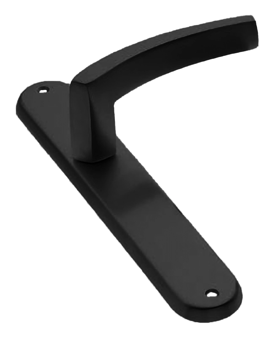 Ручка дверная на планке WIND PL NERO, цвет черный, латунь фото купить в Новосибирске