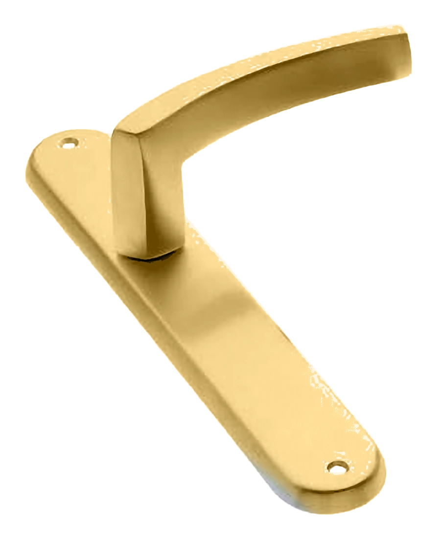 Ручка дверная на планке WIND PL OSA, цвет матовое золото, латунь фото купить в Новосибирске