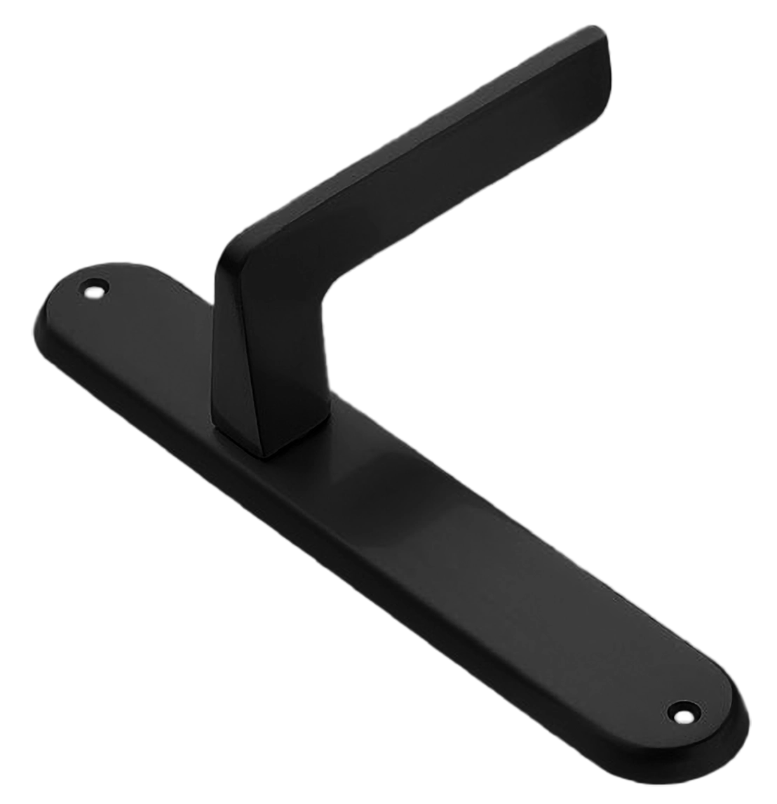 Ручка дверная на планке ROCK PL NERO, цвет черный, латунь фото купить в Новосибирске