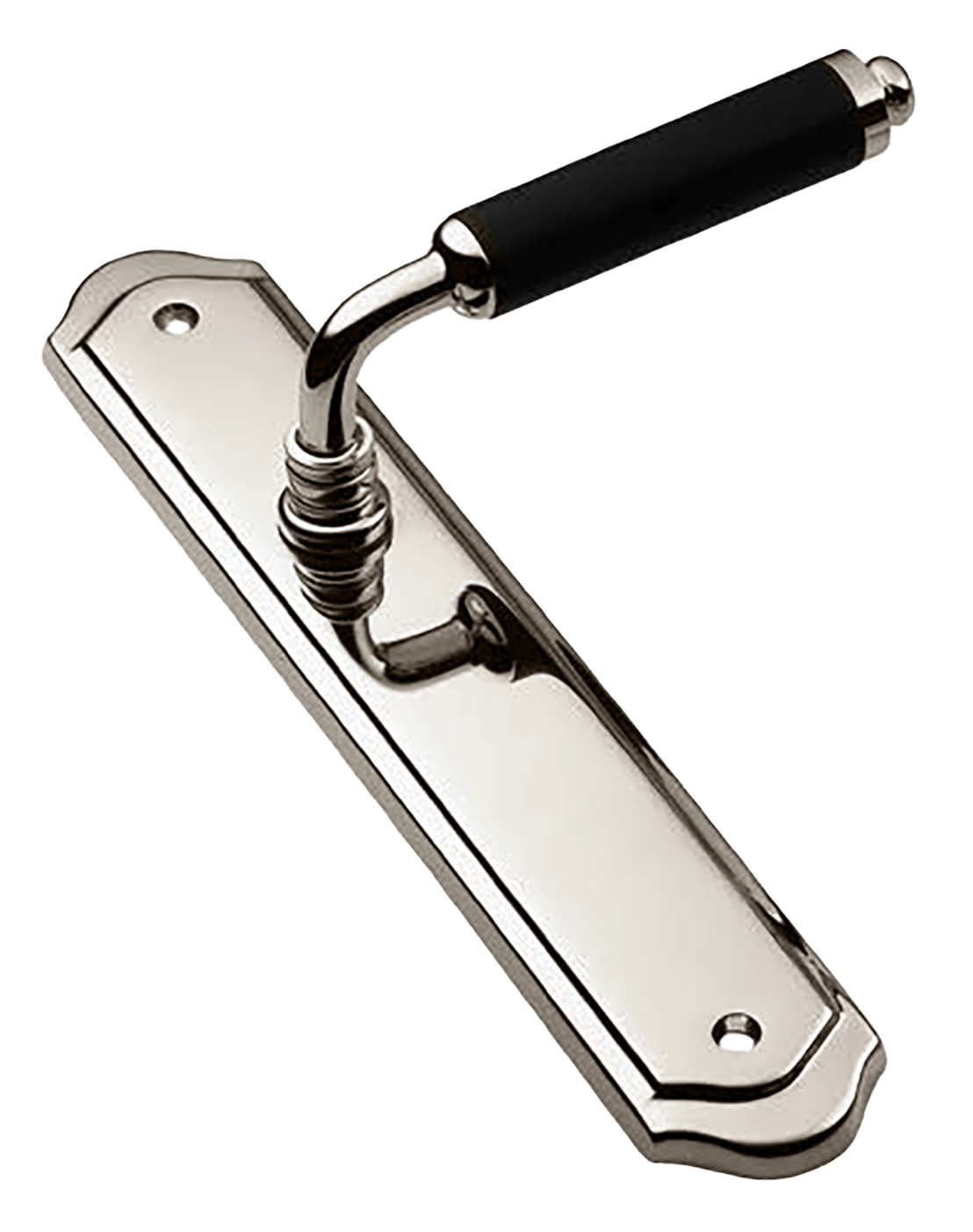 Ручка дверная на планке RIVA PL NIK, цвет никель, латунь фото купить в Новосибирске