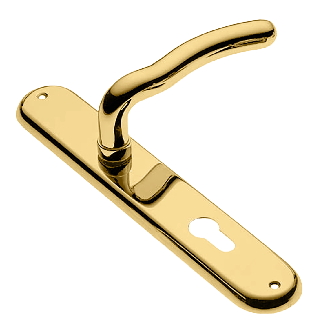 Ручка дверная на планке SNAKE PL OTL, цвет золото, латунь фото купить в Новосибирске