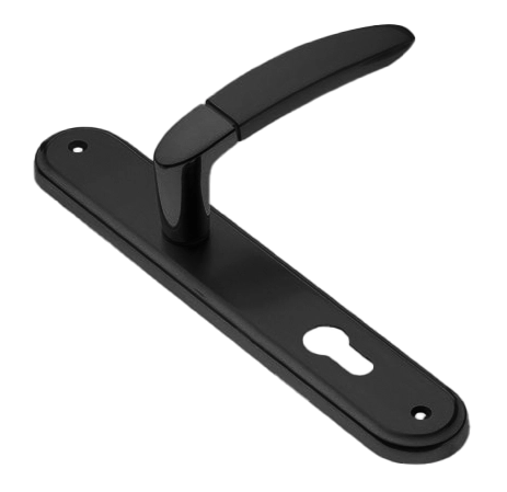 Ручка дверная на планке SAIL PL NERO, цвет черный, латунь фото купить в Новосибирске