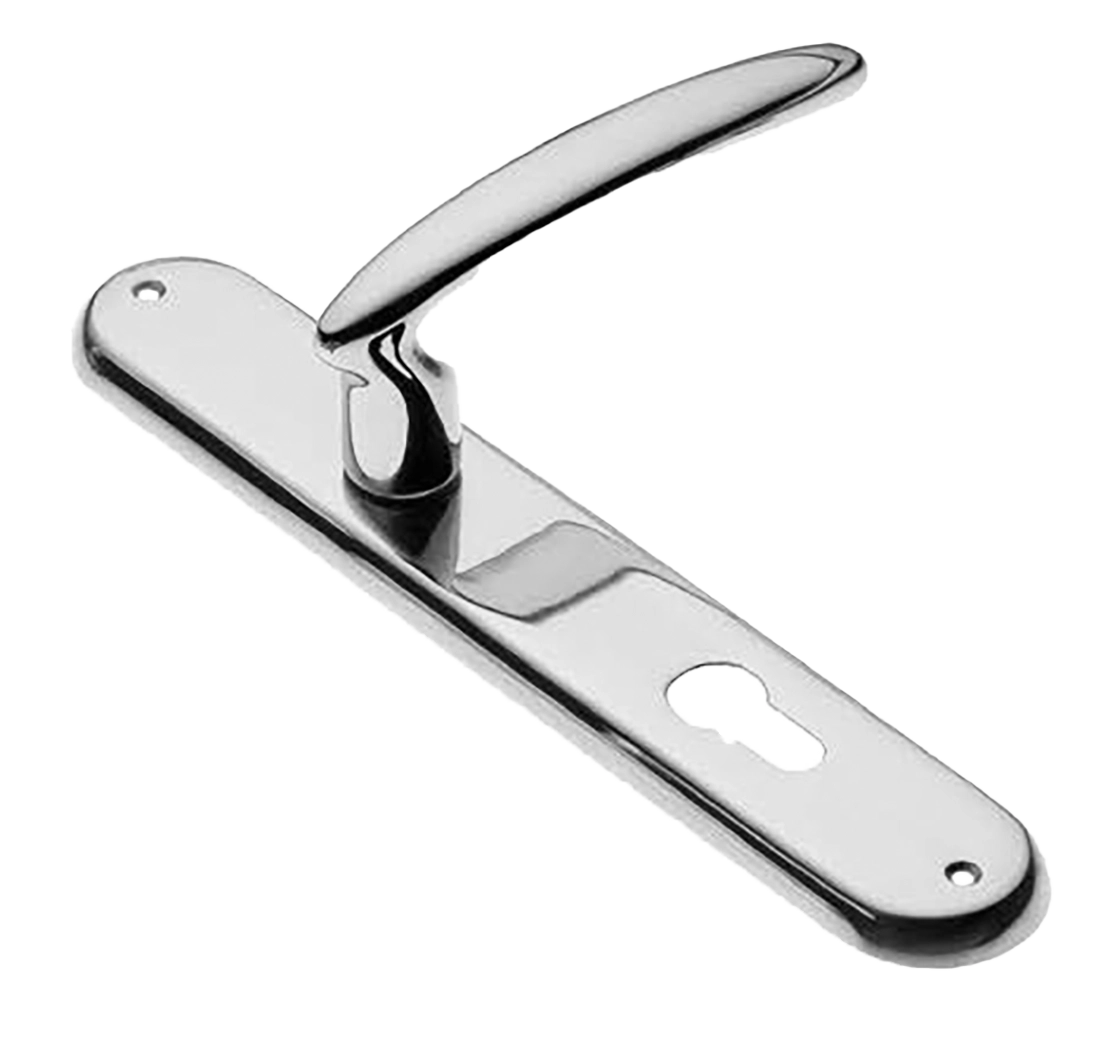 Ручка дверная на планке FLAMINGO PL CRO, цвет хром, латунь фото купить в Новосибирске