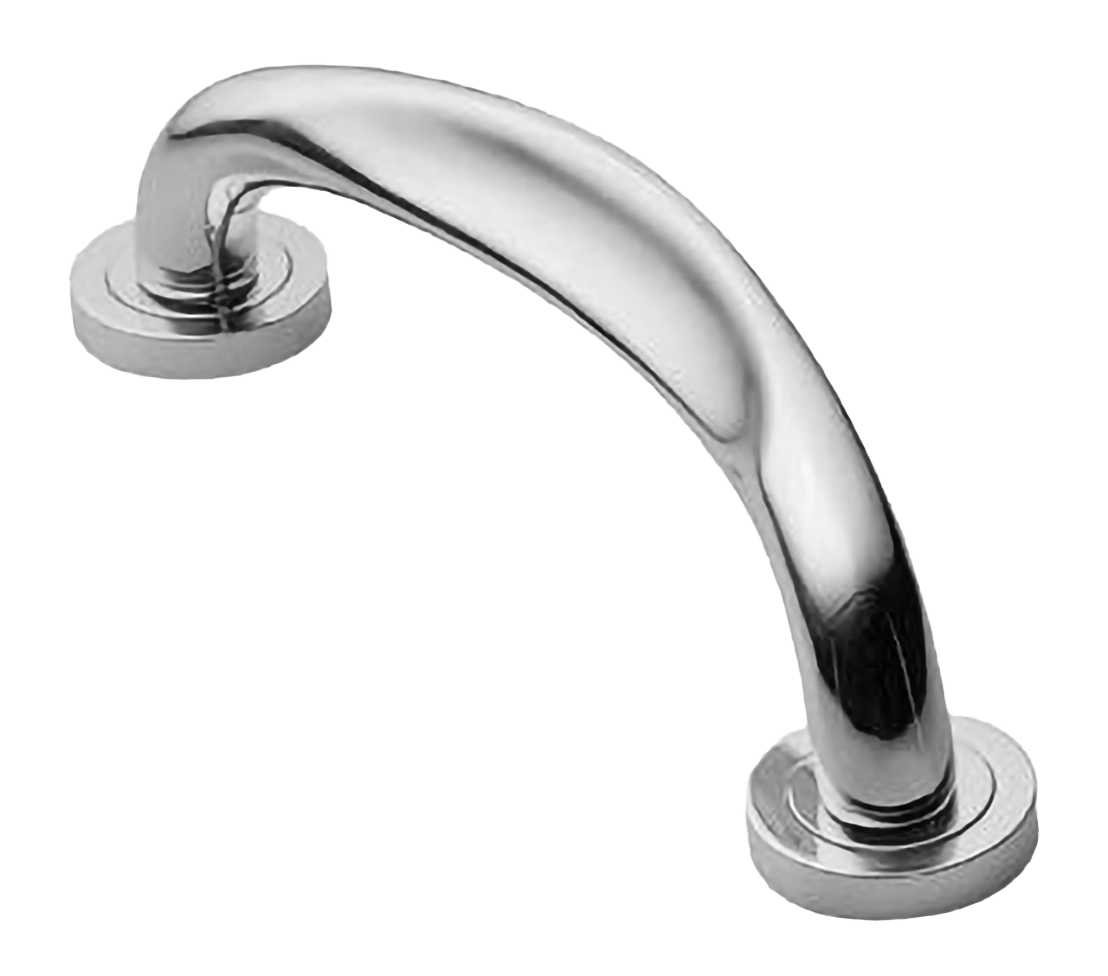 Ручка-скоба дверная RAFT PH CRO на круглой розетке, цвет хром, латунь фото купить в Новосибирске