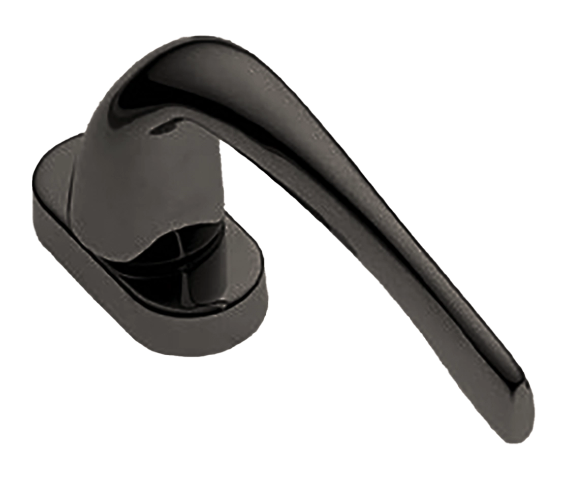 Ручка оконная LE MANS W1 NIN на прямоугольной розетке с 4-х позицион. механизмом, цвет черный никель, латунь фото купить в Новосибирске