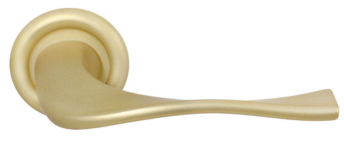 Ручка дверная SKYSCRAPER R7 AH на круглой розетке, цвет Осенний мёд/Autumn Honey фото купить Новосибирск