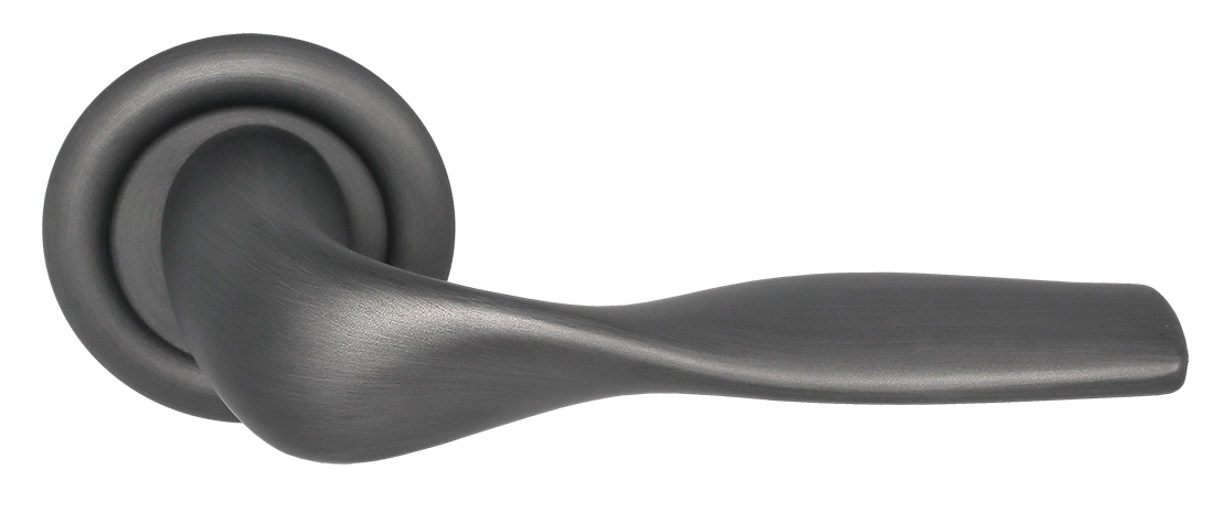 Ручка дверная LVB R7 SST на круглой розетке, цвет Летняя гроза/Summer Storm фото купить Новосибирск