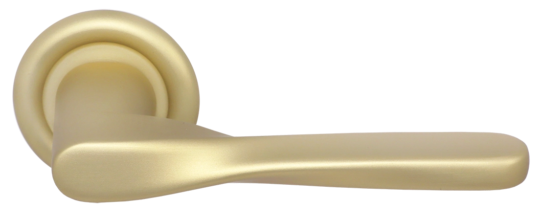 Ручка дверная THE OLYMPICS R7 AH на круглой розетке, цвет Осенний мёд/Autumn Honey фото купить Новосибирск