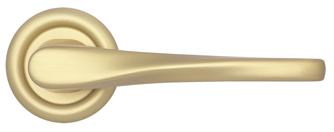 Ручка дверная THE OLYMPICS R7 AH на круглой розетке, цвет Осенний мёд/Autumn Honey фото купить в Новосибирске