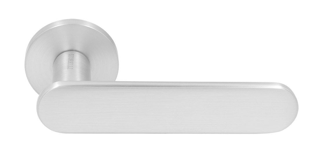 Ручка дверная MH-65-R6 SEMPIONE SC на круглой розетке, цвет матовый хром фото купить Новосибирск