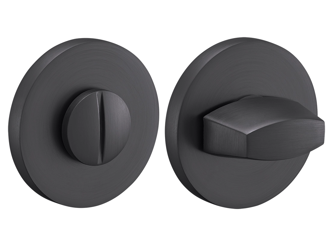 Завертка сантехническая MH-WC-R6 GR на круглой розетке, цвет графит, ЦАМ фото купить Новосибирск