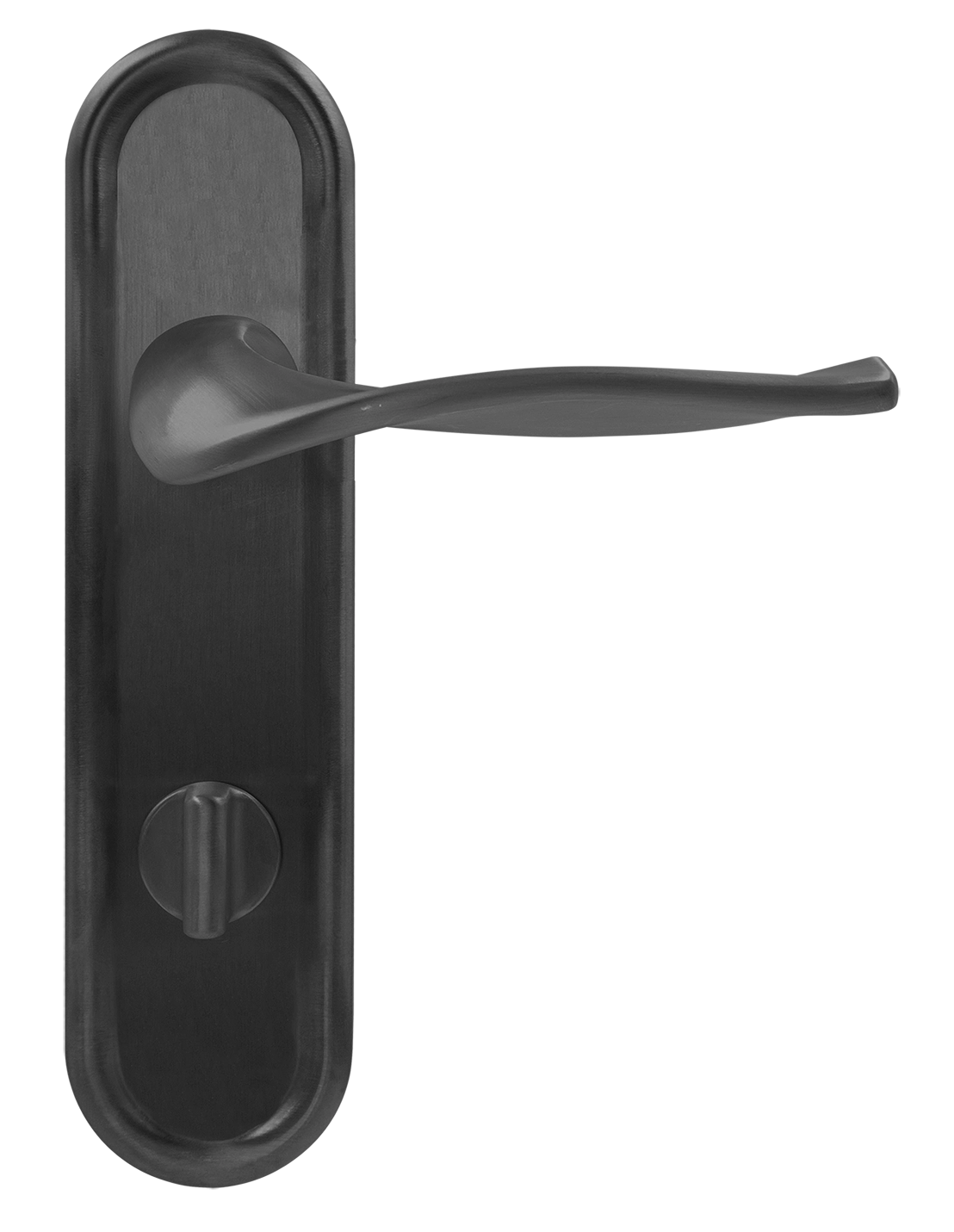 Ручка дверная SKYSCRAPER PLR WC SST на планке под сантехническую завертку, цвет Летняя гроза/Summer Storm фото купить в Новосибирске