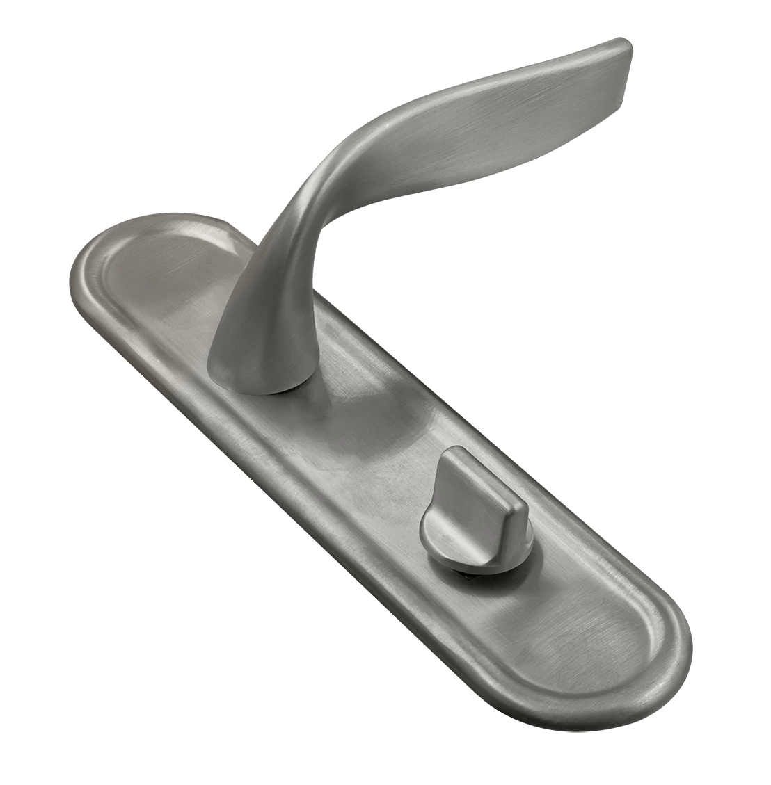 Ручка дверная SKYSCRAPER PLR WC WF на планке под сантехническую завертку, цвет Зимняя стужа/Winter Frost фото купить Новосибирск