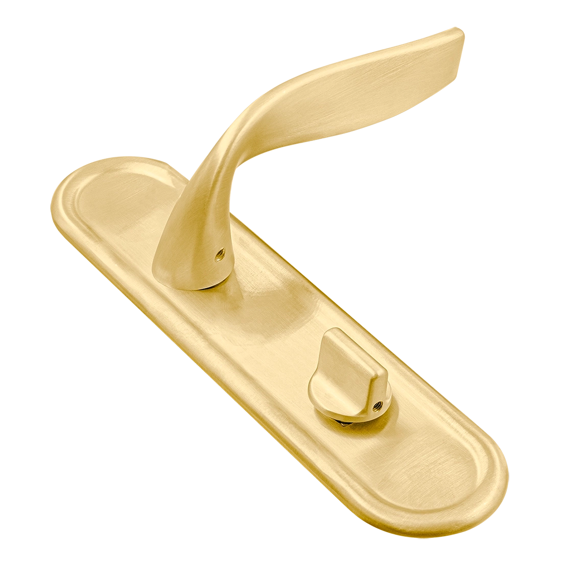 Ручка дверная SKYSCRAPER PLR WC AH на планке под сантехническую завертку, цвет Осенний мёд/Autumn Honey фото купить Новосибирск