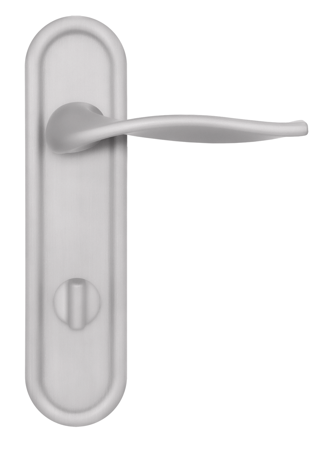 Ручка дверная SKYSCRAPER PLR WC SSW на планке под сантехническую завертку, цвет Стокгольмский снегопад/Stockholm Snowfall фото купить в Новосибирске