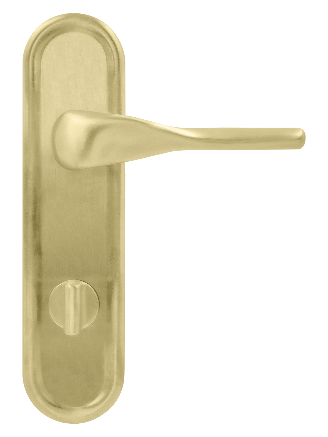 Ручка дверная LVB PLR WC AH на планке под сантехническую завертку, цвет Осенний мёд/Autumn Honey фото купить в Новосибирске