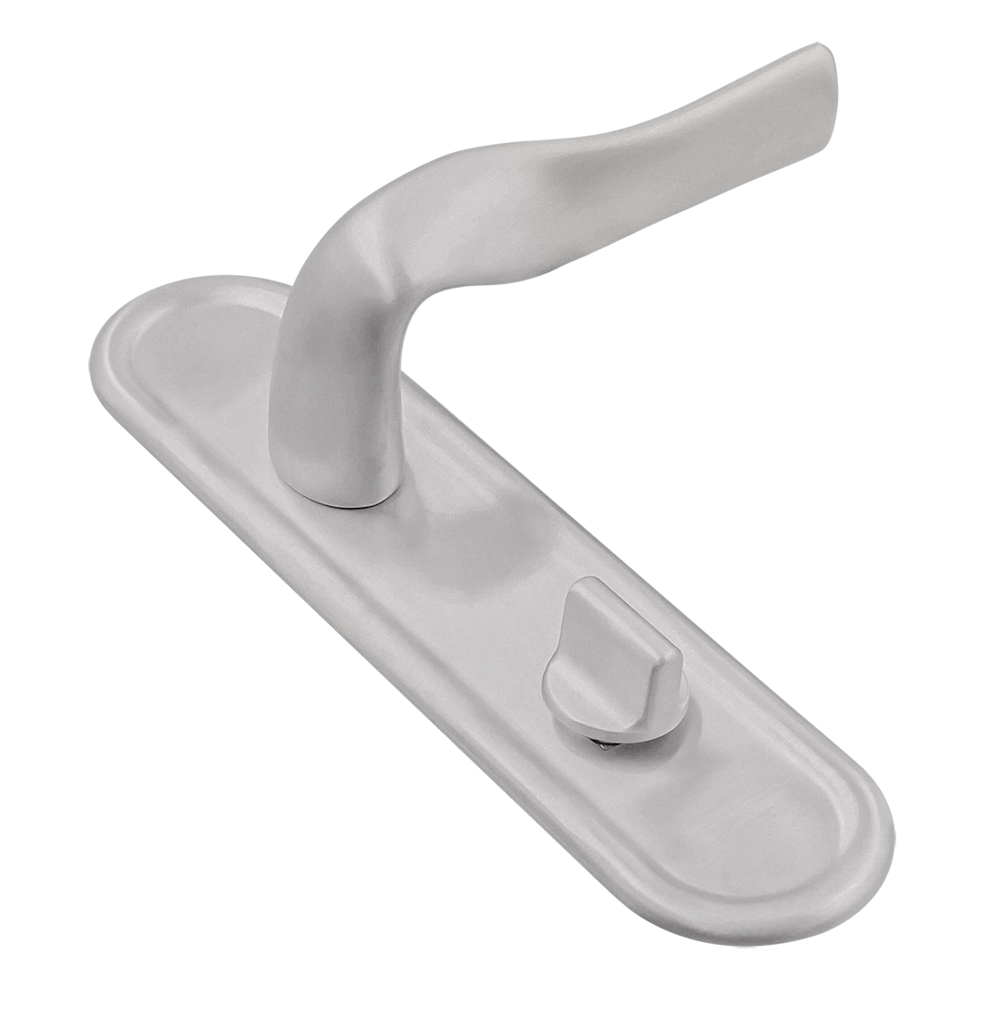 Ручка дверная LVB PLR WC SSW на планке под сантехническую завертку, цвет Стокгольмский снегопад/Stockholm Snowfall фото купить Новосибирск