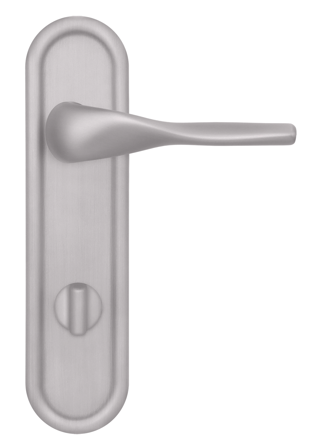 Ручка дверная LVB PLR WC SSW на планке под сантехническую завертку, цвет Стокгольмский снегопад/Stockholm Snowfall фото купить в Новосибирске