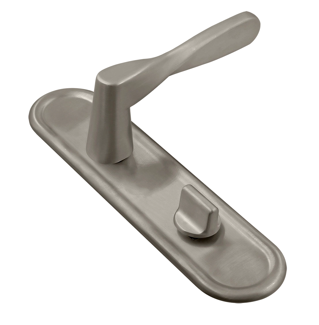 Ручка дверная THE OLYMPICS PLR WC SMI на планке под сантехническую завертку, цвет Весенняя дымка/Spring Mist фото купить Новосибирск