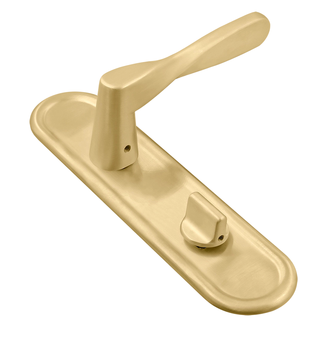 Ручка дверная THE OLYMPICS PLR WC AH на планке под сантехническую завертку, цвет Осенний мёд/Autumn Honey фото купить Новосибирск