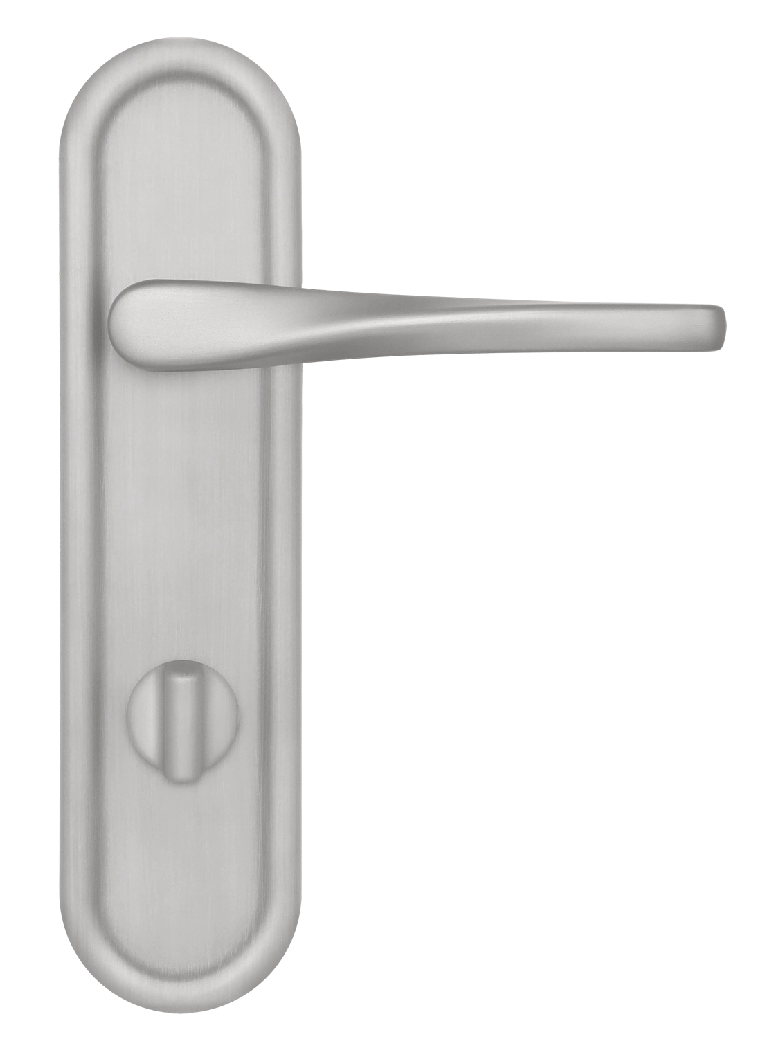 Ручка дверная THE OLYMPICS PLR WC SSW на планке под сантехническую завертку, цвет Стокгольмский снегопад/Stockholm Snowfall фото купить в Новосибирске