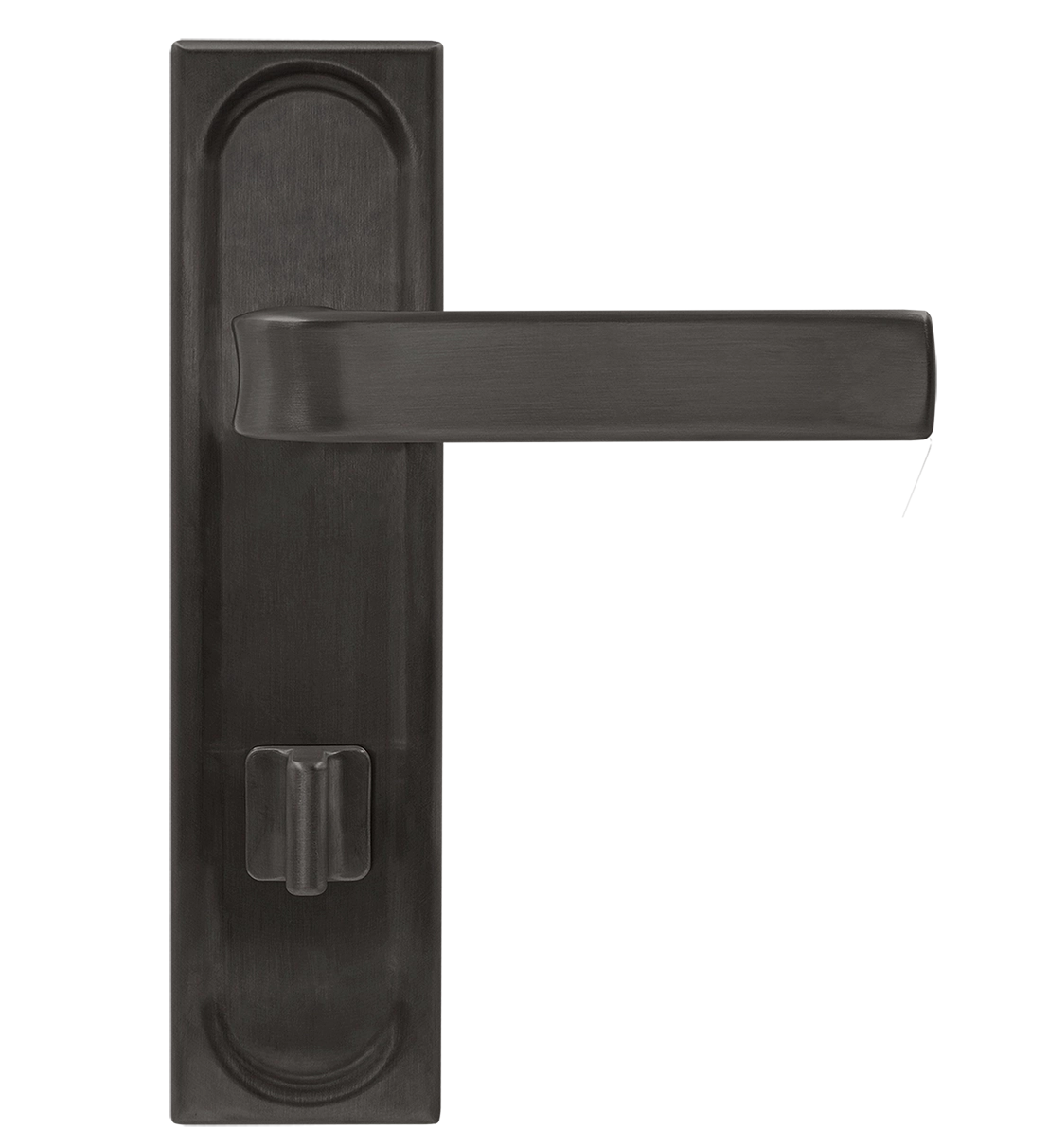 Ручка дверная THE BUS STATION PLS WC SST на планке под сантехническую завертку, цвет Летняя гроза/Summer Storm фото купить в Новосибирске