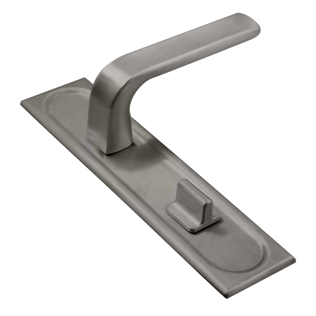 Ручка дверная THE BUS STATION PLS WC WF на планке под сантехническую завертку, цвет Зимняя стужа/Winter Frost фото купить Новосибирск