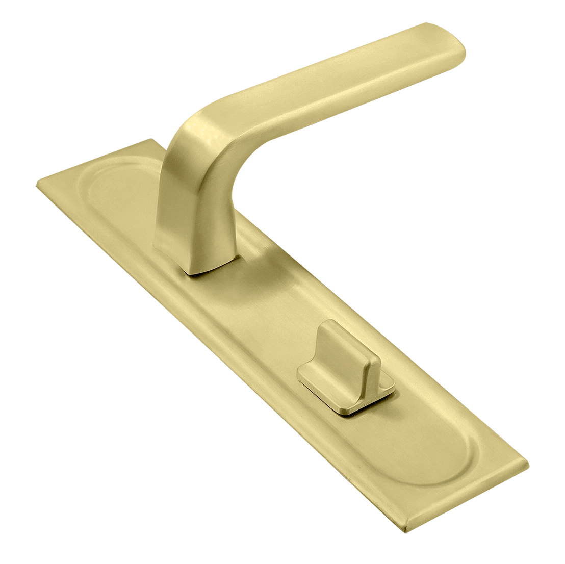 Ручка дверная THE BUS STATION PLS WC AH на планке под сантехническую завертку, цвет Осенний мёд/Autumn Honey фото купить Новосибирск