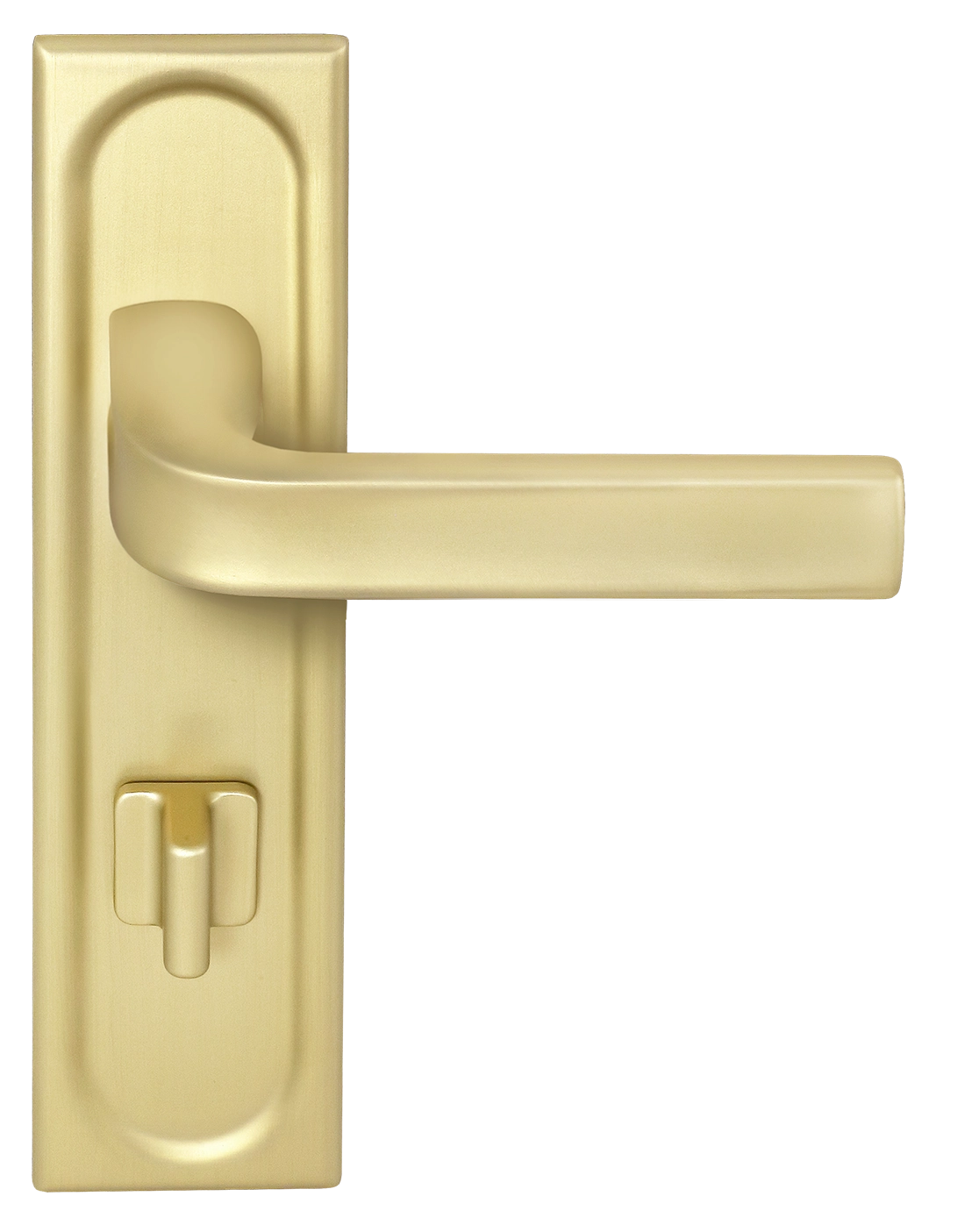 Ручка дверная THE BUS STATION PLS WC AH на планке под сантехническую завертку, цвет Осенний мёд/Autumn Honey фото фурнитура Новосибирск