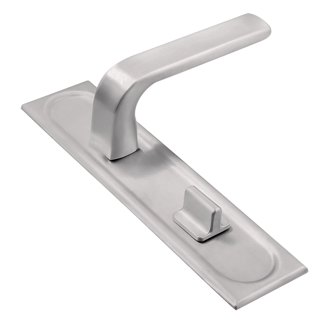 Ручка дверная THE BUS STATION PLS WC SSW на планке под сантехническую завертку, цвет Стокгольмский снегопад/Stockholm Snowfall фото купить Новосибирск