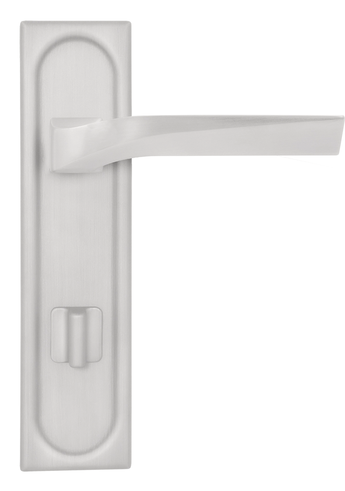 Ручка дверная WD CONCERT HALL PLS WC SSW на планке под сантехническую завертку, цвет Стокгольмский снегопад/Stockholm Snowfall фото купить в Новосибирске