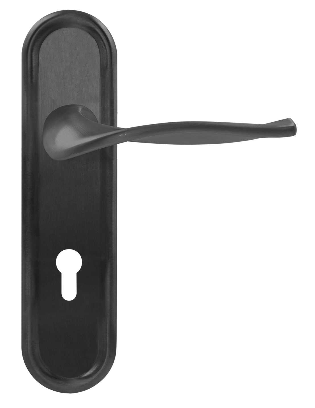 Ручка дверная SKYSCRAPER PLR KH SST на планке под ключевой цилиндр, цвет Летняя гроза/Summer Storm фото купить Новосибирск